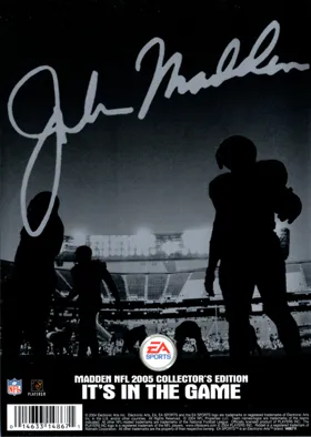 Madden NFL 2005  (Collector's Edition) box cover back